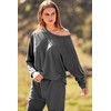 PRETTYGARDEN Women's Fashion Outfits 2 Piece Sweatsuit Solid Color Long