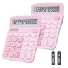 Calculators, BESTWYA 12-Digit Dual Power Handheld Desktop Calculator with Large