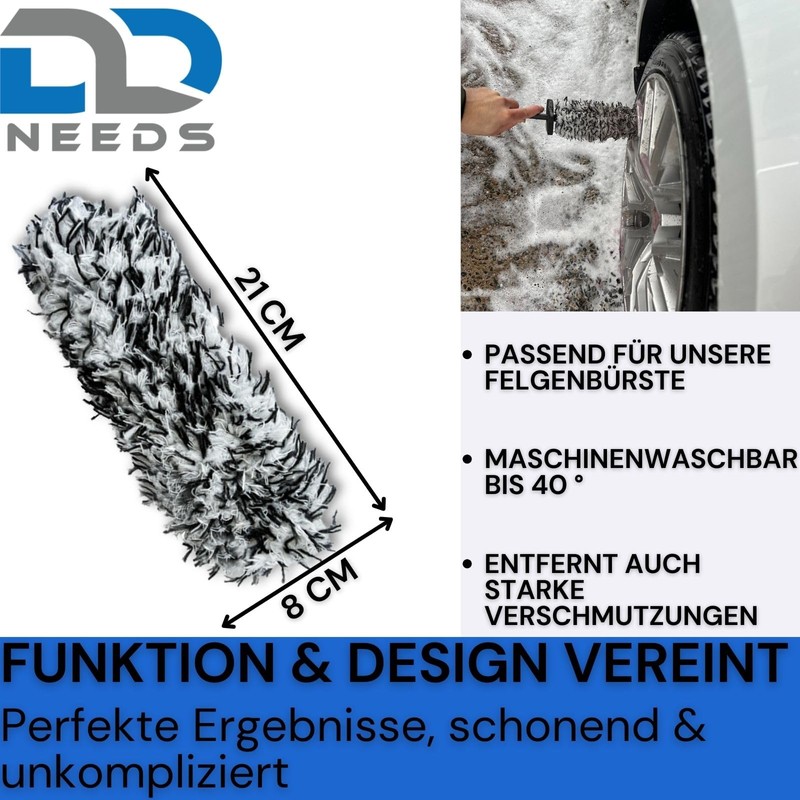 D2D Microfibre Brush Cover, Washable and Quick Replacement, Replacement Cover