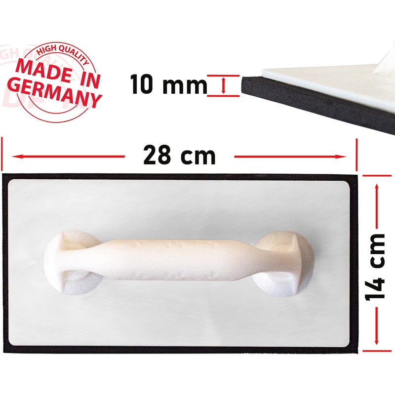 Kronen Hansa Reibfix Grout Board with Cellulose Rubber Covering Black