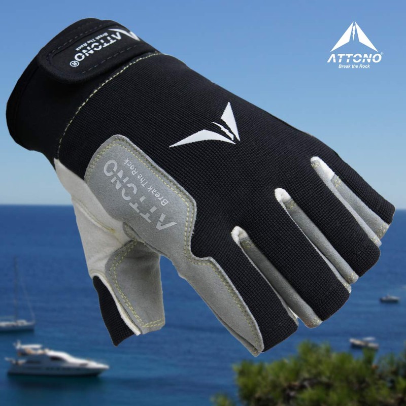 ATTONO Sailing Gloves Summer Sailing Regatta Water Sports Gloves Size