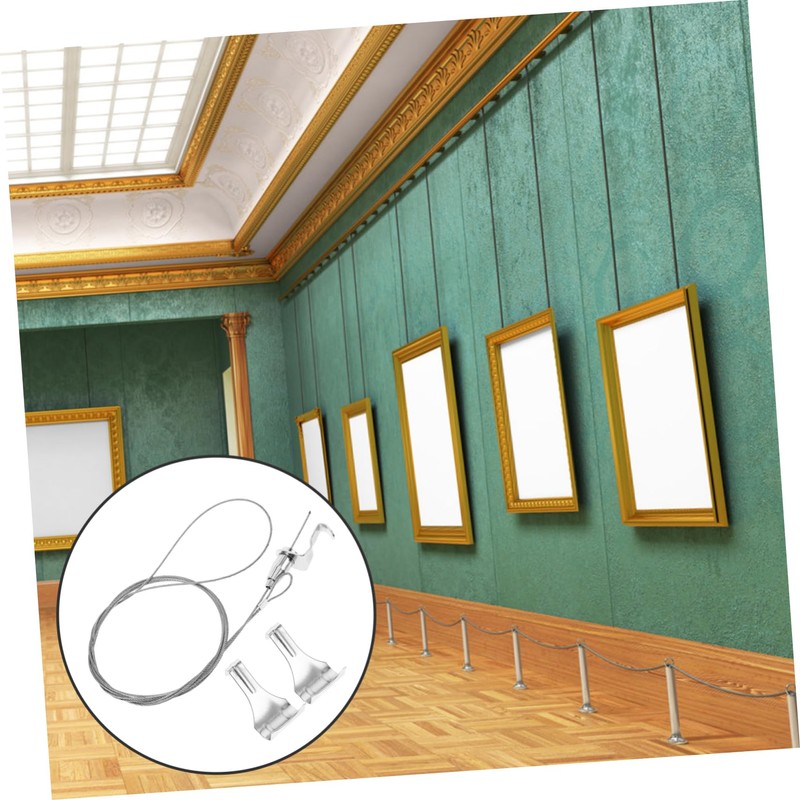 Gadpiparty 2 Set Adjustable Picture Hanging Wire Kit Heavy Duty