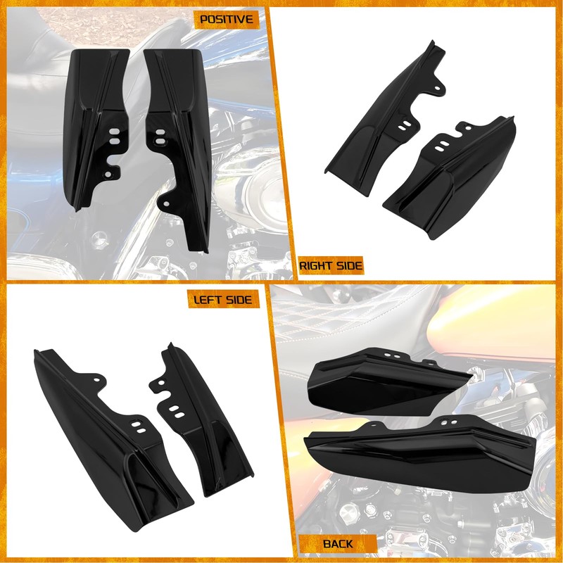 Mid Frame Air Deflector Windshield Heat Deflectors Fit for Harley