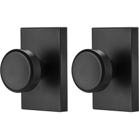 Pomos de Puerta Negros para Interiores, Manijas de Puerta Interiores para Clóset, Pomo de Puerta Pismo Dummy
