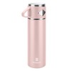 Vacuum Insulated Flask 700ml/23.6oz Stainless Steel Thermo Bottle with Cup
