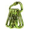 Zalava 6 pcs 2”D-Clip Durable Locking Carabiner Keychain Clip,Keychain Clip