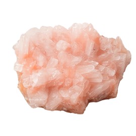 Pink Heulandite Crystals and Healing Stones Mineral Specimen - Premium Semi Precious Gem Stones for Spiritual Growth - Healing Crystals Geodes Clusters for Meditation, Chakra Balance, and Energy (S)