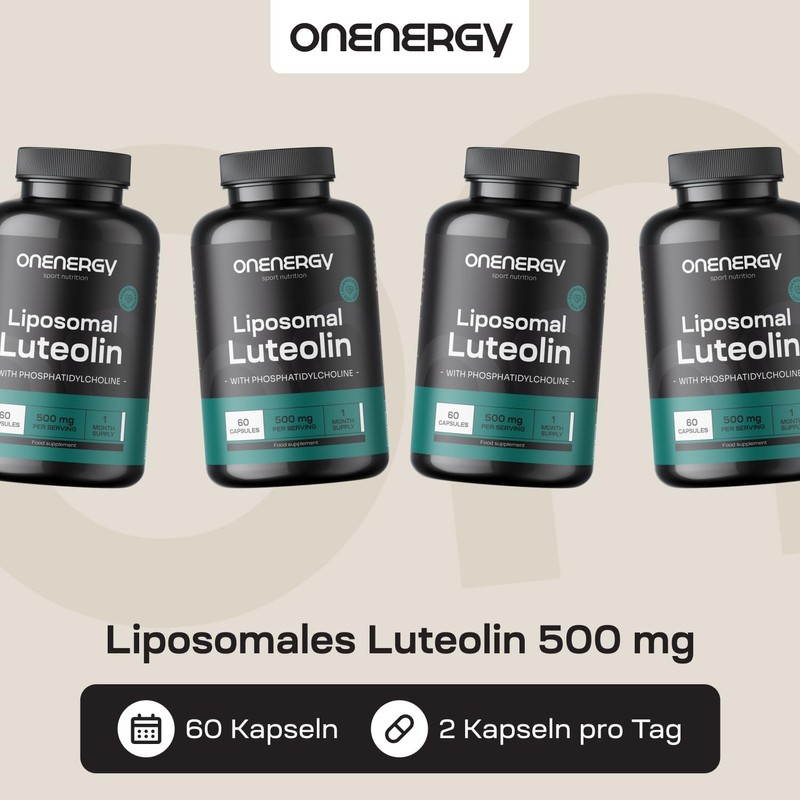OnEnergy Liposomal Luteolin 500 mg - 60 Vegetable Capsules -