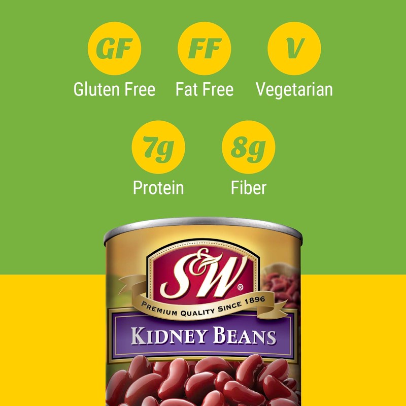 S&W - Dark Red Kidney Beans - 15.5 Oz. Can