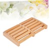 Healeved Relaxation Feet Massager Tool 6 Row Wooden Roller Massager