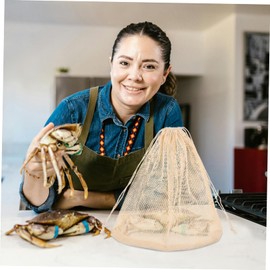 Ciieeo 2sets Cotton Seafood Boil Bags Cooking Seafood Bags Boil Pot Japanese Steamer Cooking Gadget 4pcs*2