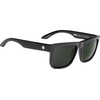 Spy Optic Discord Square Sunglasses for unisex-adult, Black/Happy Gray/Green, 57