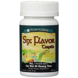 Six Flavor Teapills (Liu Wei Di Huang Wan), 200 ct, Plum Flower