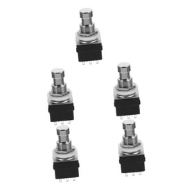 SUPVOX 5pcs Electric Guitar Effect Pedal Push Button Footswitch Bypass Footswitch for Guitar Effects Convenient and Easy to Carry High-performance