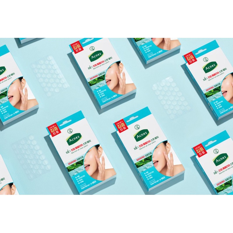 Acnes 3-Second Soothing All Clear Spot Patch Set, 8mm x