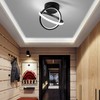 CANEOE Black Led Ceiling Light, 6000K Lighting Fixtures, Metal Creative