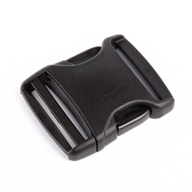 '1 Piece High Quality Acetal Buckle, Belt Buckle, Buckle, Steckschliesse "CR Crab by 2 m 20 – 50 mm, Black , 50mm