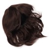 Men Wig Short Brown Straight Breathable Inner Mesh Soft Fluffy