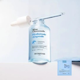 SKINFOOD Blue Chamomile Hyaluronic Acid Ampoule 50ml + 2 pads, 1 pack 4107472 / SKINFOOD 블루 캐모마일 히알루론산 앰플 50ml +패드2매입1개 4107472