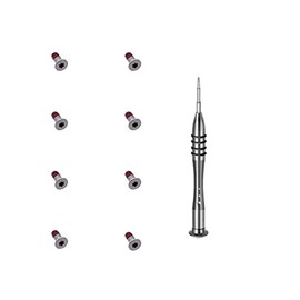 LeFix M2x4.5 (Torx screw,8 PCS/Lot) T5 Screws Compatible with DELL XPS 13 2-in-1 7390|XPS 13 2-in-1 9310|XPS 13 2-in-1 9315 Base Underside Screws,Silver,T5 Screwdriver Included