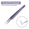 Metaleks Tweezers for Eyelash Extension - Straight and Curved Pointed