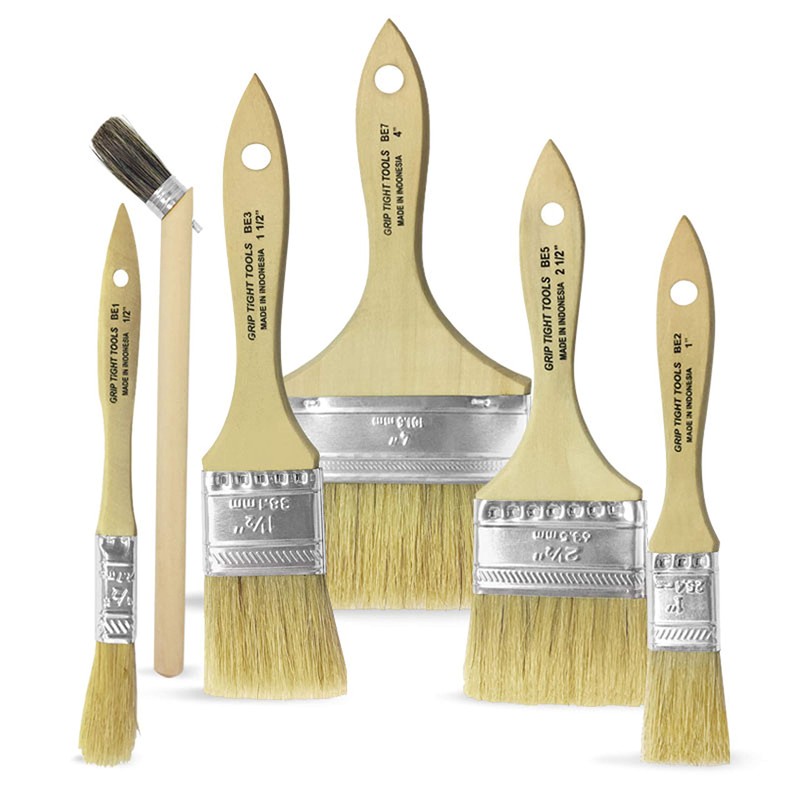 Grip Tight Tools BE2 Flat Chip Brush for All Paints,