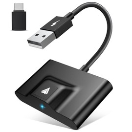 CPCGER Wireless Android Auto Adapter for Factory Wired Android Auto Cars Auto Connection Android Auto 5Ghz WiFi Wireless Adapter with Type-C Adapter Easy Setup Plug & Play
