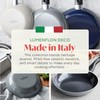 Lumenflon Deco 9.5” Nonstick Frying Pan Skillet, Made in Italy,