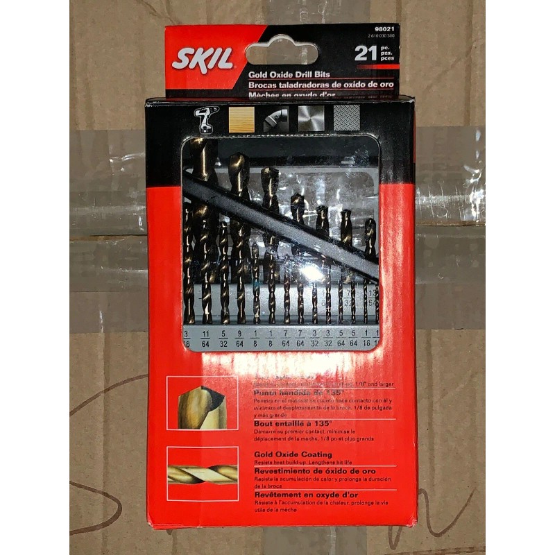 SKIL 21-Piece Set High-Speed Steel Twist Drill Bit Set