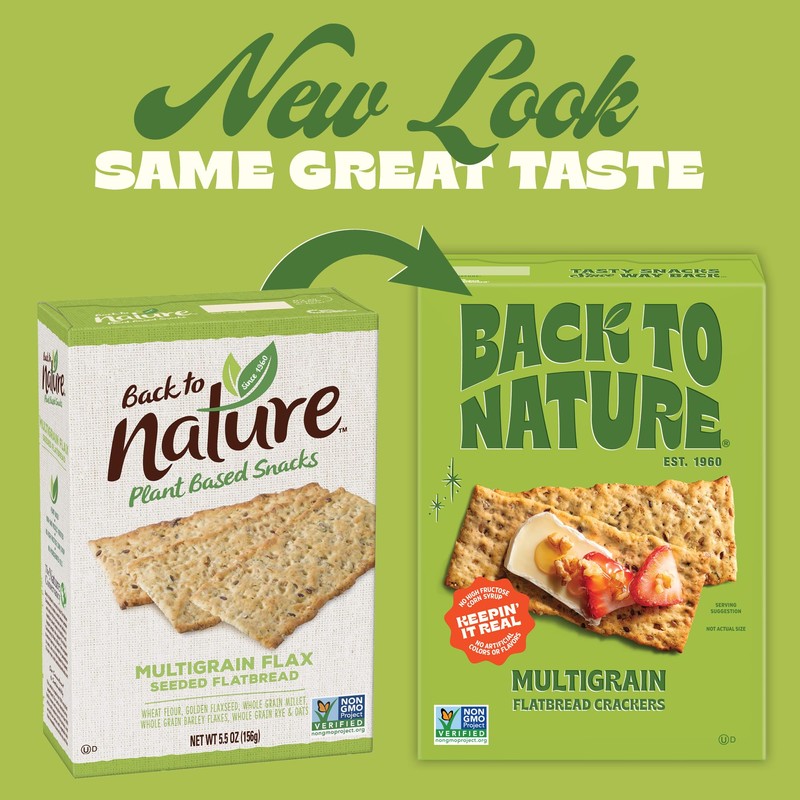 Back to Nature - Multigrain Flax Seeded Flatbread Crackers -