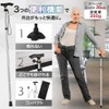 PALTIA 杖 折りたたみ 自立 軽量 杖先ゴム フック 付 高齢者 介護