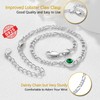 Adjustable Bracelets For Women September Birthstone Braceltes Thin Silver Chain