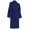 Brandsseller Unisex Bathrobe, Cotton, Lightweight, Dressing Gown, Waffle Pique, navy