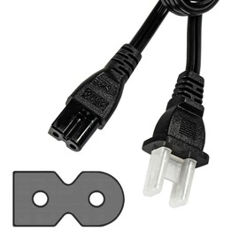 HQRP AC Power Cord 6ft Long Compatible with Panasonic SA-AK500 SA-AK520 SA-AK523 SA-AK57 SA-AK58 AC-10 Mains Cable, Black