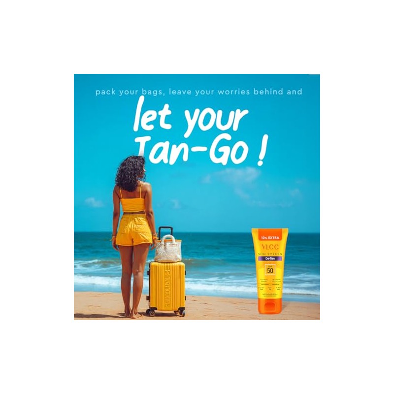 VLCC De Tan SPF 50 Sunscreen Gel Creme, 100g