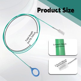 QZTYTY Upgraded Auto Sunroof Drain Cleaning Tool, 78Inch Flexible Tube Cleaning Brush, Slim Drain Dredging Tool Tube Cleaning Brush Perfect for Car Sunroof, Windshield Wiper Drains Hole