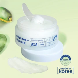 AOA STUDIO Green Tea & Vitamin E Cleansing Balm, Waterproof Makeup Remover, Oil Based Makeup Remover, K beauty Skin Care, Soothing and Brightening for All Skin Types, 3.38 Fl Oz, 100 ml