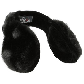180s Women's Vail Faux Fur Behind the Head Ear Warmers, Black, One Size