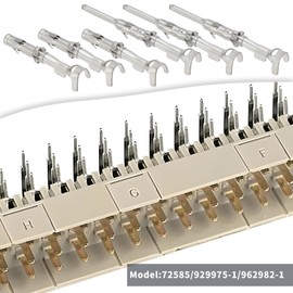 The Lord of the Tools Pack of 50 1.5 mm Crimp Contacts Automotive Connector Contact Crimp Socket 72585 929975-1 962982-1 Car Repair Contact Pin for DIN AMP Connection