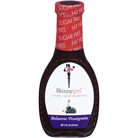 Skinnygirl Fat-Free Salad Dressing, Sugar-Free Balsamic Vinaigrette, 8 Ounce (Pack of 12)