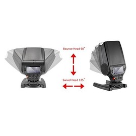 Compact Bounce & Swivel Flash (E-TTL, TTL II TTL III) Compatible with Canon EOS 5D Mark II