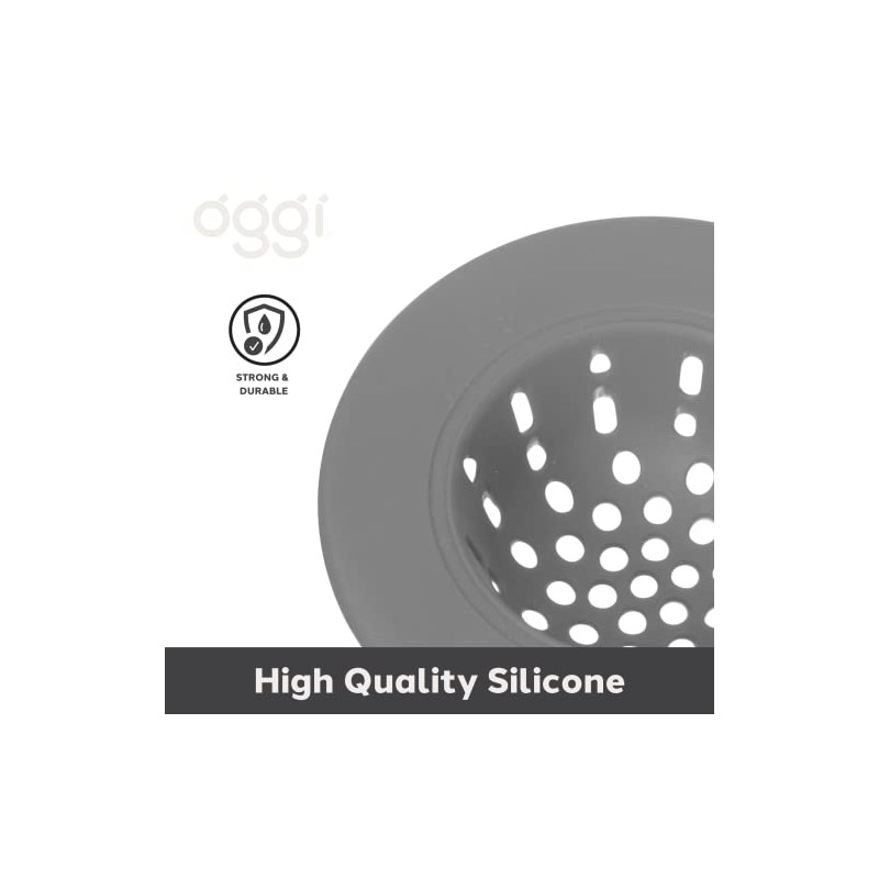Oggi 7731V Sink Strainer, 4.5", Charcoal