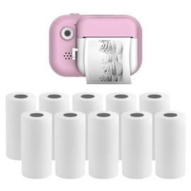 12 Rolls Kids Instant Camera Photo Papers, HD Coreless Thermal Print Paper, Thermal Printer Paper White, Camera Photo Paper Rolls with Most Kids Camera Instant Print