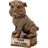 Crown Awards 4.5" Bulldog Sculpture, Custom Resin Mascot Trophies with