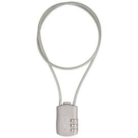 prendre PR-DB201-60-GY Wire Lock, 23.6 inches (60 cm), Dial-type, Helmet, Suitcase, Anti-Theft, Dial Lock, Security Lock, PIN Code, Padlock, Security Lock, Travel, Luggage, Zinc Alloy, PVC Coated Wire