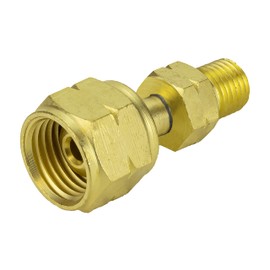 SÜA - Acetylene/Propane Regulator/Torch to Hose Adaptor - Size ''B'' 9/16''-18-LH to Size ''A'' 3/8''-24-LH