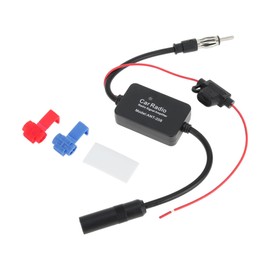 Partuto 1 Set Universal AM/FM Radio Signal Antenna Car Truck Car Radio Aerial Mount Black