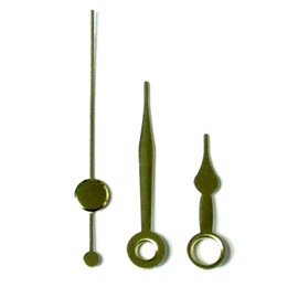 Replacement Gold Quartz Clock Hands for Hand Holes 3.6mm and 5.5mm (36mm Gold)