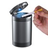 Tmengdao Car Ashtray, Ash Tray with Lid Smell Proof,Detachable Stainless