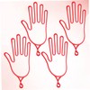 WHAMVOX 4pcs Drying Frame Hand Shape Glove and Hanger for
